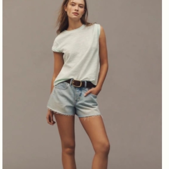 New Anthropologie The Devon Denim Shorts by Pilcro 27 - Picture 1 of 6